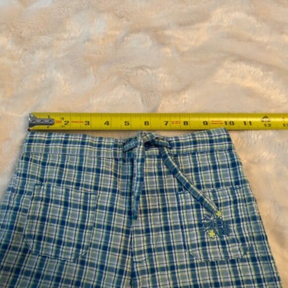 ☀️3/ $25 Girl’s Ragscals Blue Plaid Cotton Shorts Girls Size 5 - Picture 9 of 12